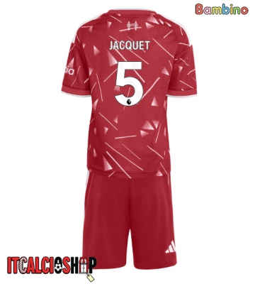 Liverpool Jeremy Jacquet #5 Prima Maglia Bambino 2026-27 Manica Corta (+ Pantaloni corti)